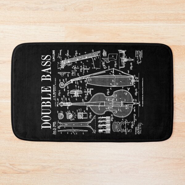 Item preview, Double Bass Player Bassist Musical Instrument Vintage Patent designed and sold by GrandeDuc.