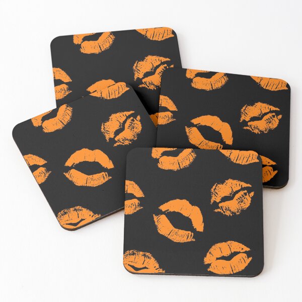 Item preview, Orange Lips Pattern designed and sold by LMoonDesigns.