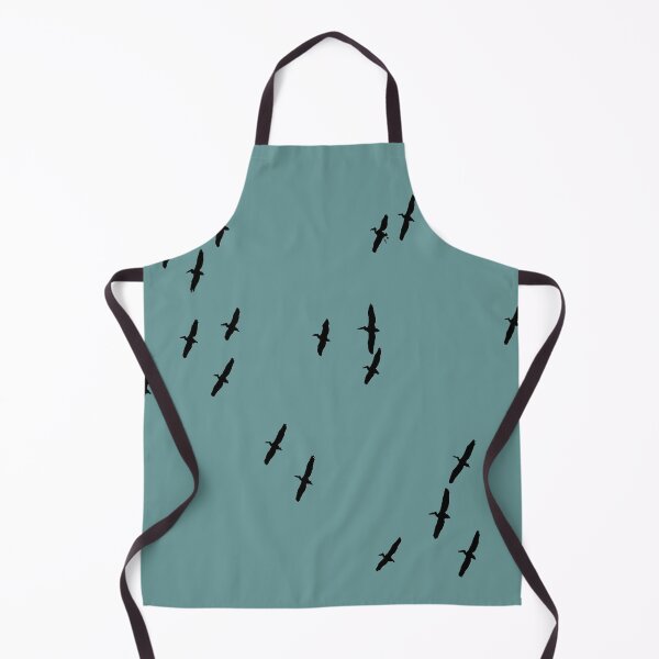 Item preview, Squadron Of Pelicans In Flight Black Silhouette designed and sold by taiche.