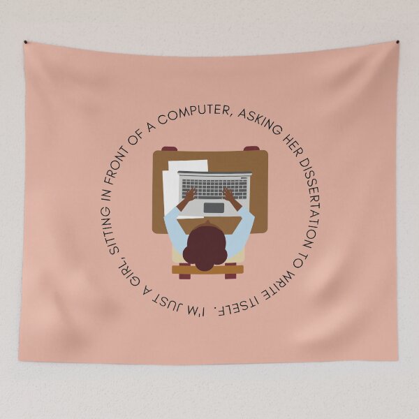 Item preview, I'm just a girl, sitting in front of a computer, asking her dissertation to write itself designed and sold by PhDoer.