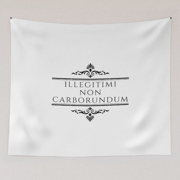 Item preview, Illegitimi Non Carborundum - Do Not Let The Bastards Grind You Down - Stacked Black - Latin Phrases designed and sold by ElementJourney.