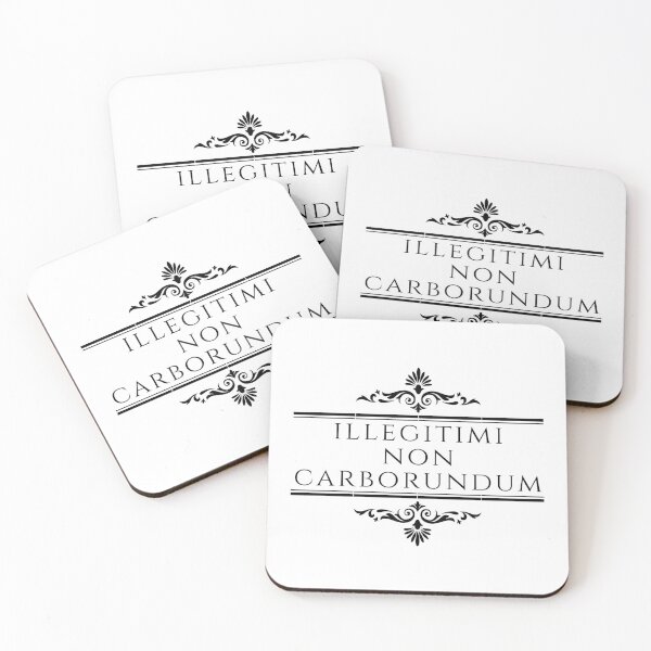 Item preview, Illegitimi Non Carborundum - Do Not Let The Bastards Grind You Down - Stacked Black - Latin Phrases designed and sold by ElementJourney.
