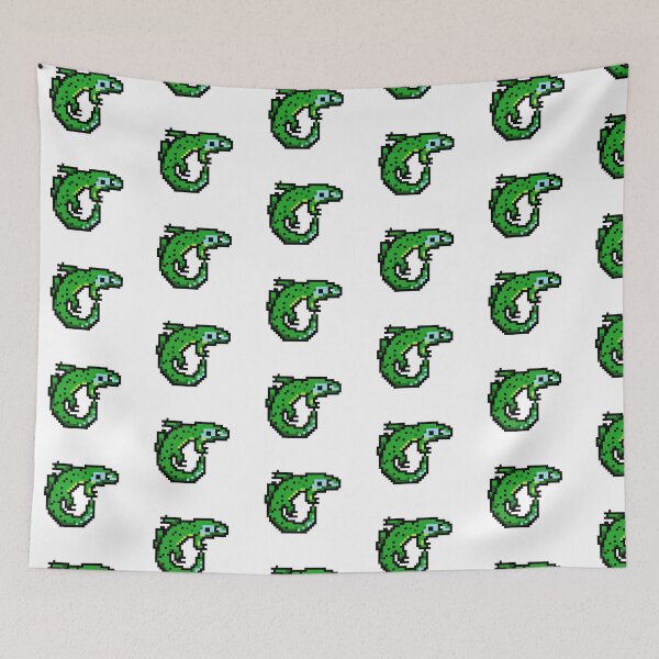 Item preview, Pixel Western Green Lizard designed and sold by CheesyBugShop.
