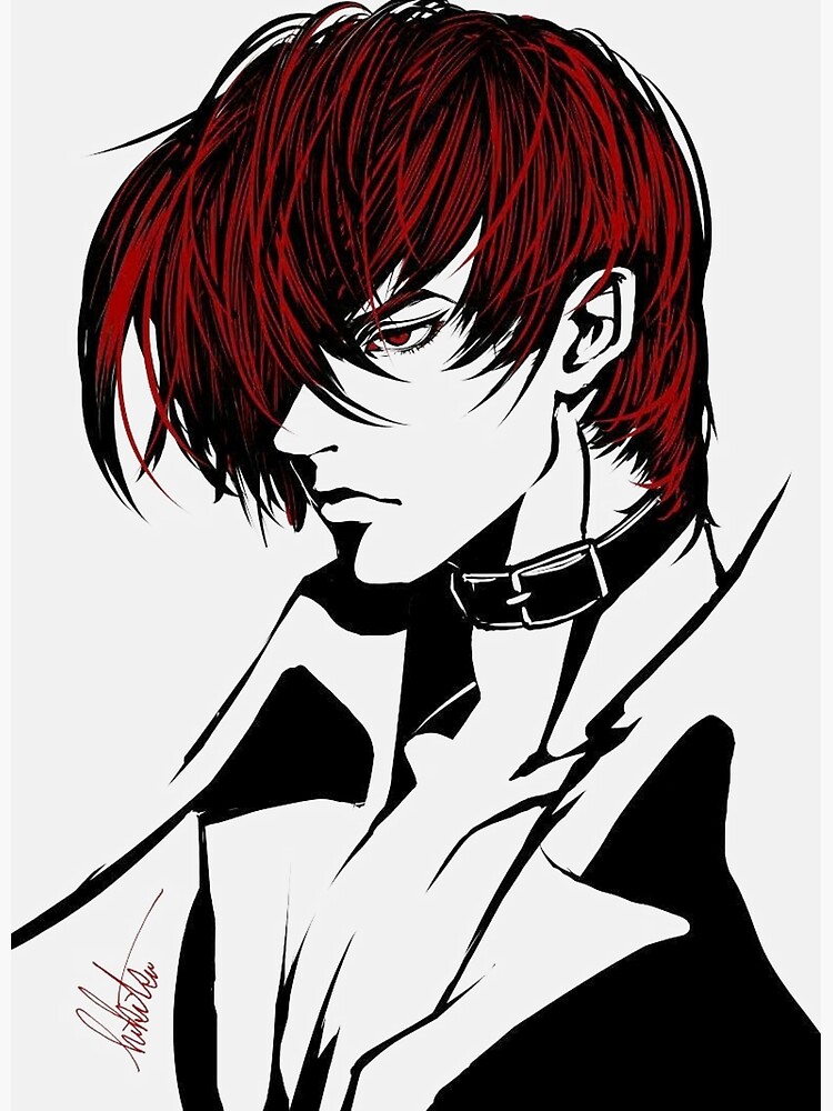 Iori Yagami KOF Bootleg Anime Greeting Card for Sale by