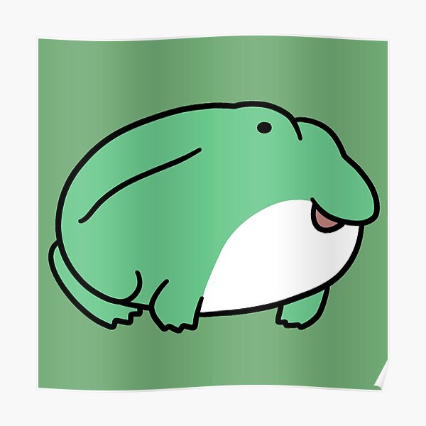 &ldquo;Cute Fat Frog&rdquo; Poster for Sale by SaradaBoru | Redbubble