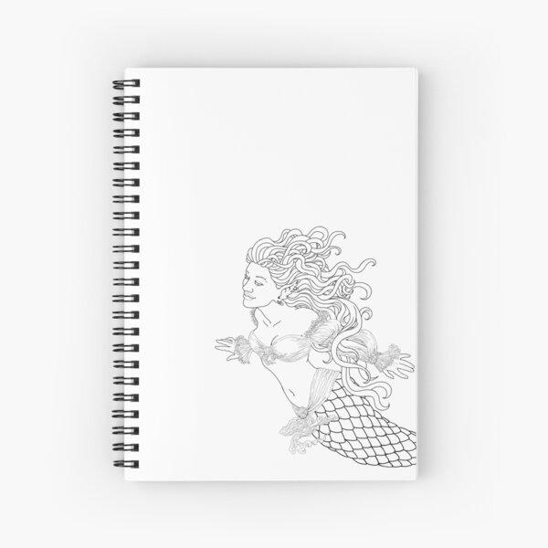 Pirate Mermaid Spiral Notebook