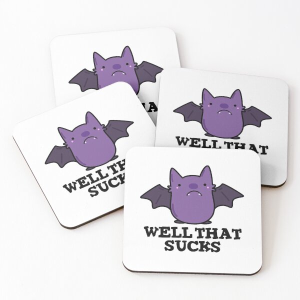 Item preview, Well That Sucks Funny Baby Bat Puns  designed and sold by punnybone.