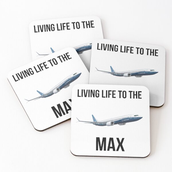 Artikelvorschau, Boeing 737 Max (weißer Hintergrund) entworfen und verkauft von MrPineapple16.