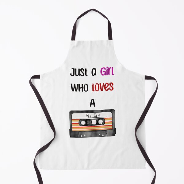 Item preview, Just a girl who loves a mix tape (coloured text) designed and sold by RickHoggArt.