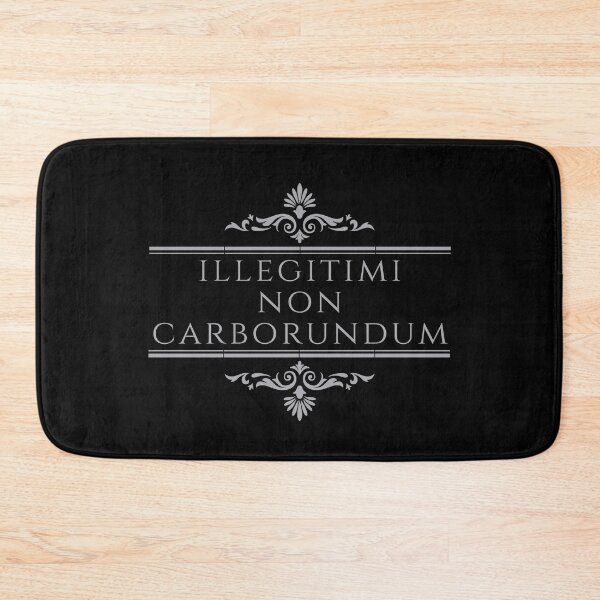 Item preview, Illegitimi Non Carborundum - Do Not Let The Bastards Grind You Down - Stacked Silver - Latin Phrases designed and sold by ElementJourney.