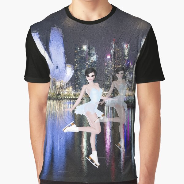Item preview, Abstract ice skater at night designed and sold by Areashor.