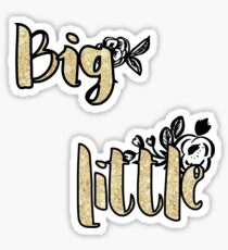 Big Little gold sticker Sticker