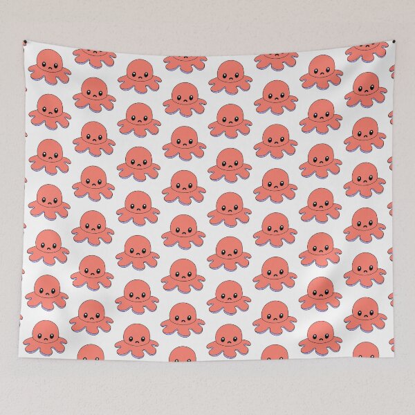 Item preview, Red Sad Octopus designed and sold by EclipseInFlames.
