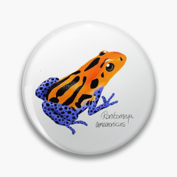 Item preview, Blue and Orange Poison Dart Frog Ranitomeya Amazonicus  designed and sold by Isabel Jiah-Yih Liao.