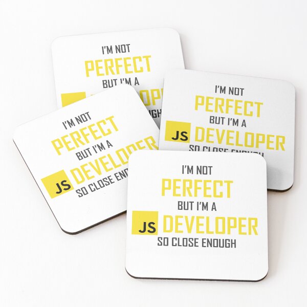 Item preview, I'm not perfect but I'm a Javascript Developer so close enough designed and sold by keyser-soze-rb.