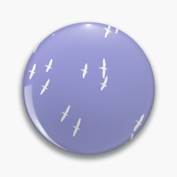 Item preview, Squadron Of Pelicans In Flight White Silhouette designed and sold by taiche.