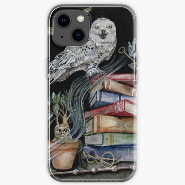 Snowy Owl Still Life iPhone Soft Case