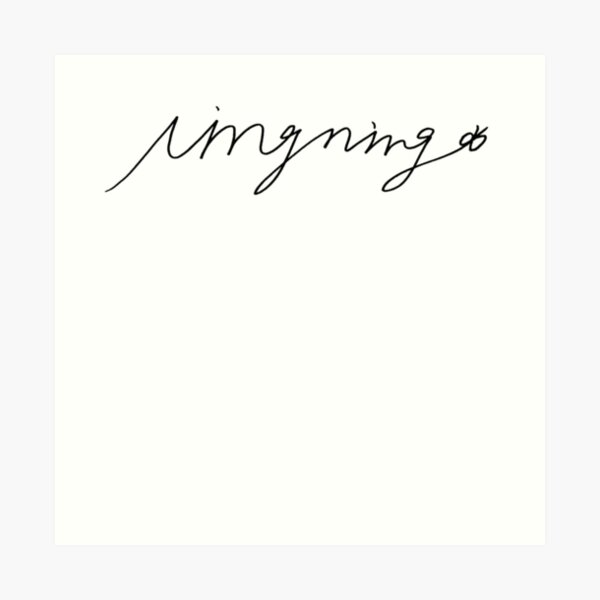 Aespa Ningning Signature Autograph