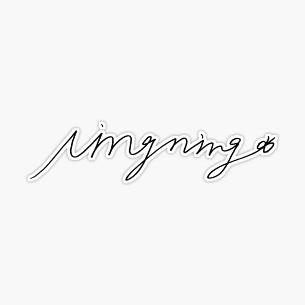 Aespa Ningning Signature Autograph