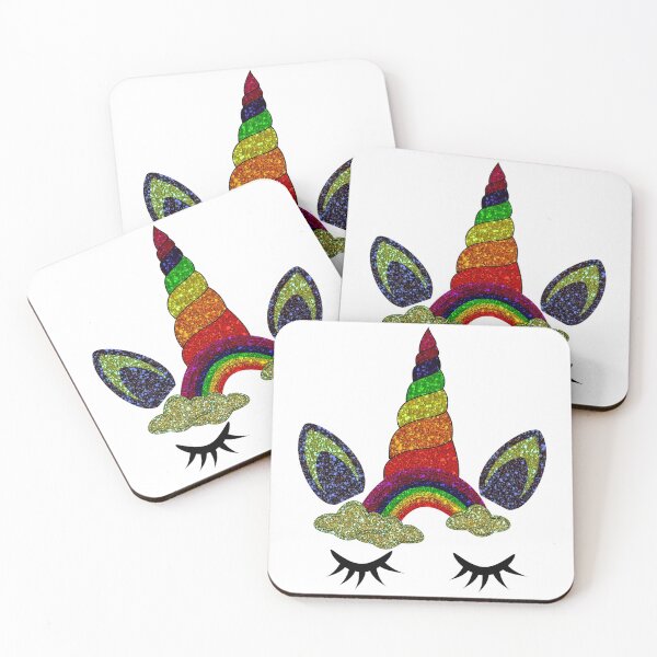 Item preview, Unicorn with Colorful Glitter designed and sold by PET-SHIRTS.