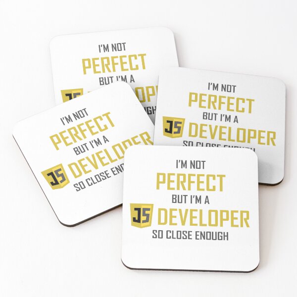 Item preview, I'm not perfect but I'm a Javascript Developer so close enough designed and sold by keyser-soze-rb.