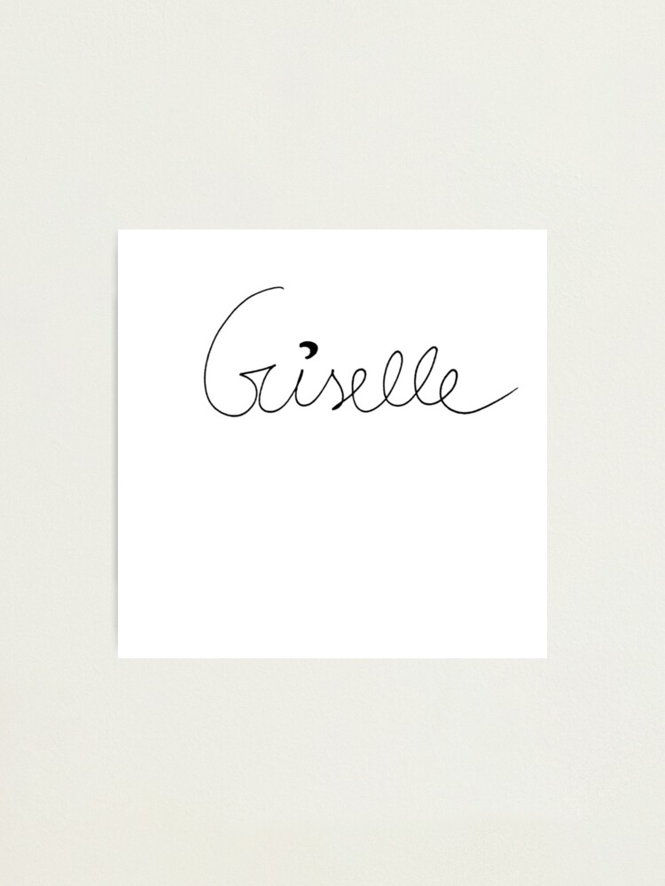 Aespa Giselle Signature Autograph Handwriting