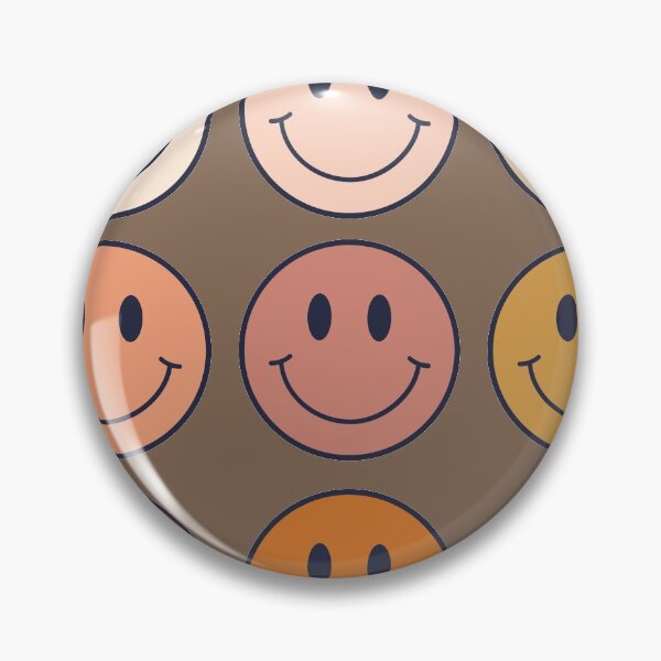 Item preview, Neutral Boho Brown Smiley Face Pattern  designed and sold by Purplerain457.