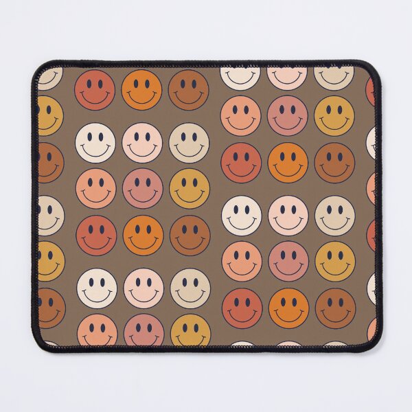 Item preview, Neutral Boho Brown Smiley Face Pattern designed and sold by Purplerain457.