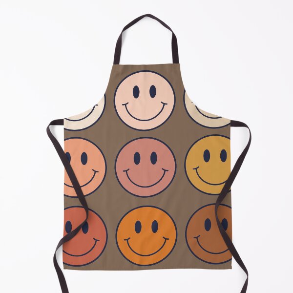 Item preview, Neutral Boho Brown Smiley Face Pattern designed and sold by Purplerain457.