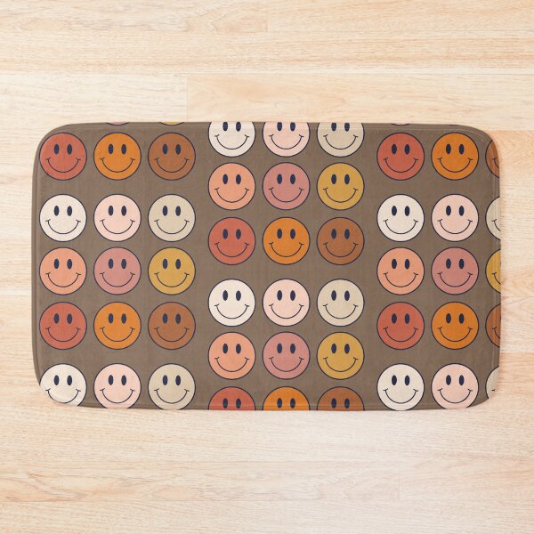 Item preview, Neutral Boho Brown Smiley Face Pattern  designed and sold by Purplerain457.