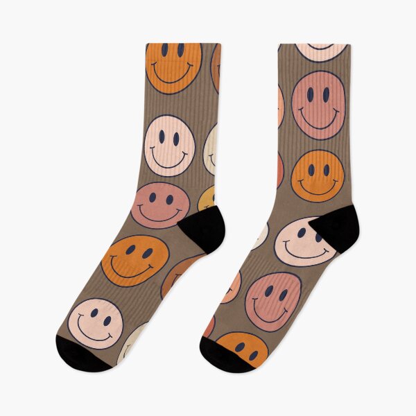 Item preview, Neutral Boho Brown Smiley Face Pattern  designed and sold by Purplerain457.