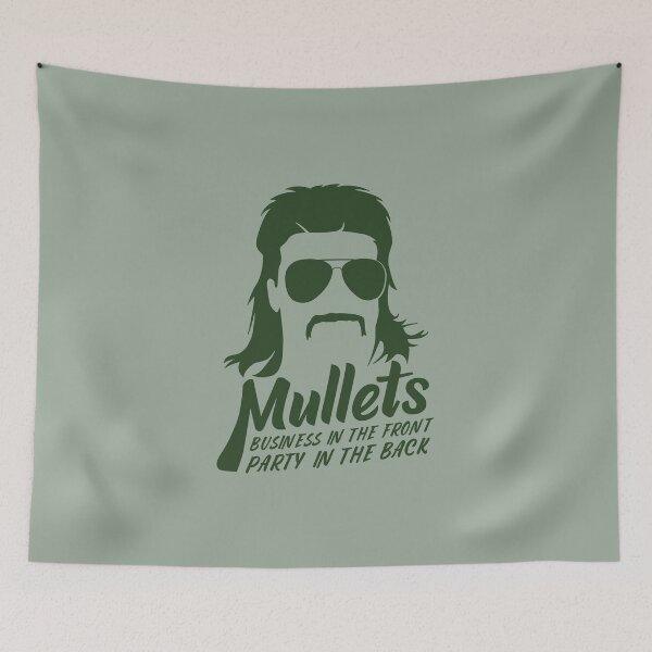 Item preview, Mullets - Business in the Front - Party in the Back designed and sold by TeeRock.