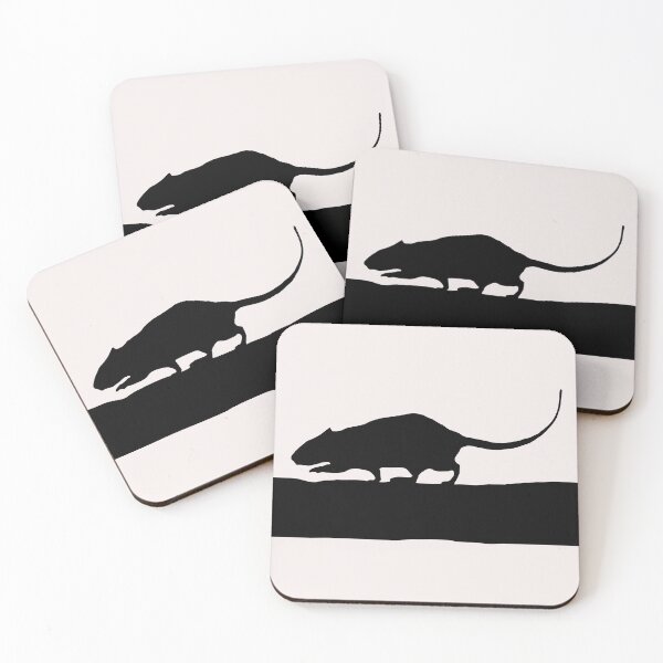 Item preview, RAT walking on a branch black silhouette designed and sold by Solotree.