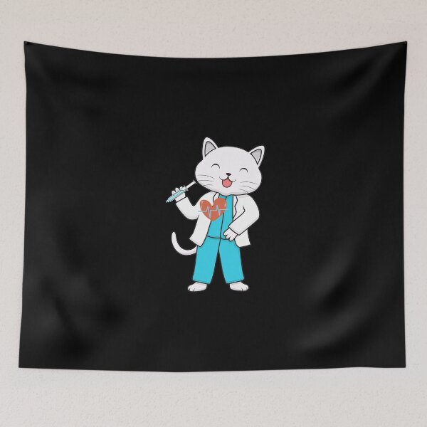 Item preview, awesome nurse cat needle , best doctor cat designed and sold by prodesignerpro.