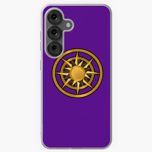 Nautical geometric sun design with compass points Samsung Galaxy Soft Case