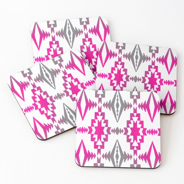 Item preview, Hot Pink / Grey / White Gradient Native Print designed and sold by JMWCD.