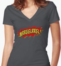 Murloc War Cry Women's Fitted V-Neck T-Shirt