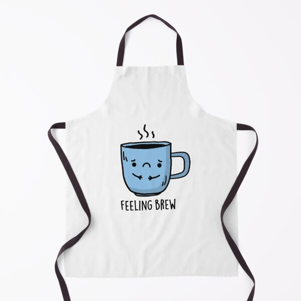 Item preview, Feeling Brew Funny Sad Coffee Puns  designed and sold by punnybone.