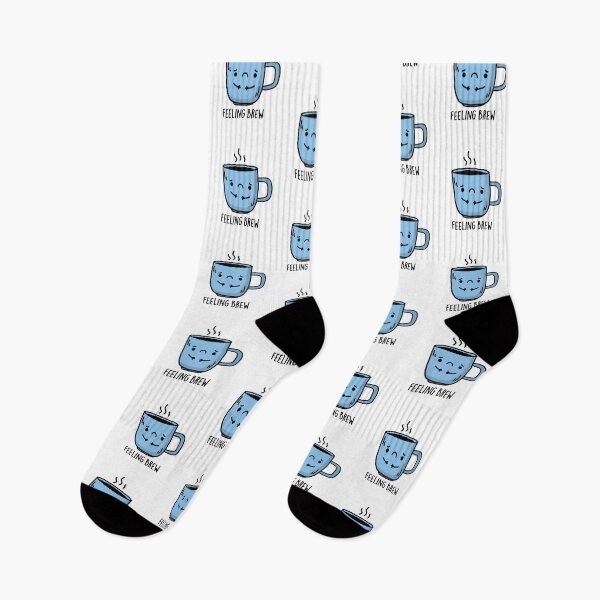 Item preview, Feeling Brew Funny Sad Coffee Puns  designed and sold by punnybone.