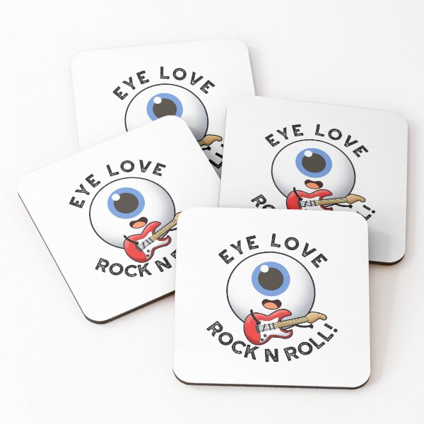Item preview, Eye Love Rock And Roll Funny Eyeball Puns  designed and sold by punnybone.