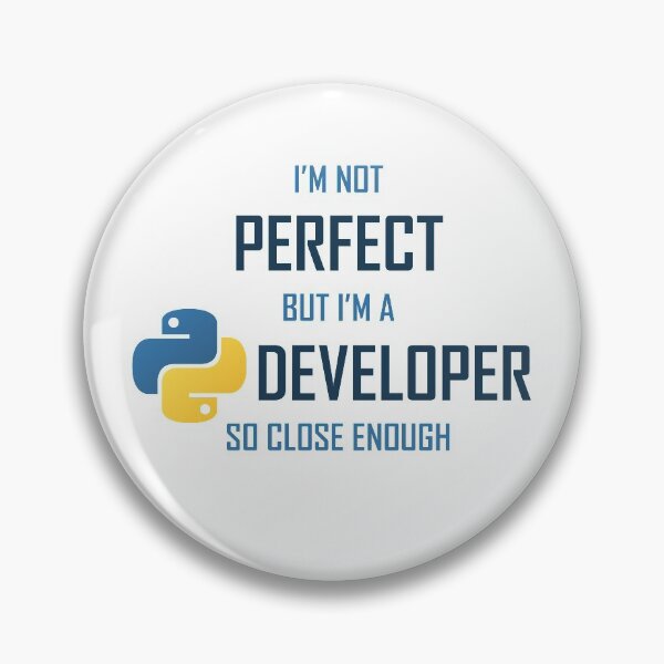 Item preview, I'm not perfect but I'm a Python Developer so close enough designed and sold by keyser-soze-rb.