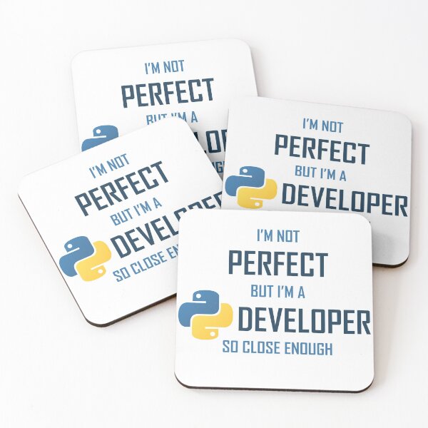 Item preview, I'm not perfect but I'm a Python Developer so close enough designed and sold by keyser-soze-rb.