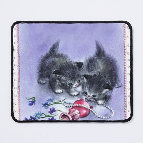 Item preview, Vintage Kittens and Antique Pearls designed and sold by SaraValor.