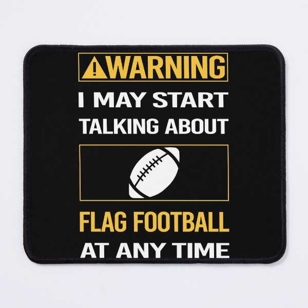 Item preview, Funny Warning Flag Football designed and sold by ArydeaNoriega.