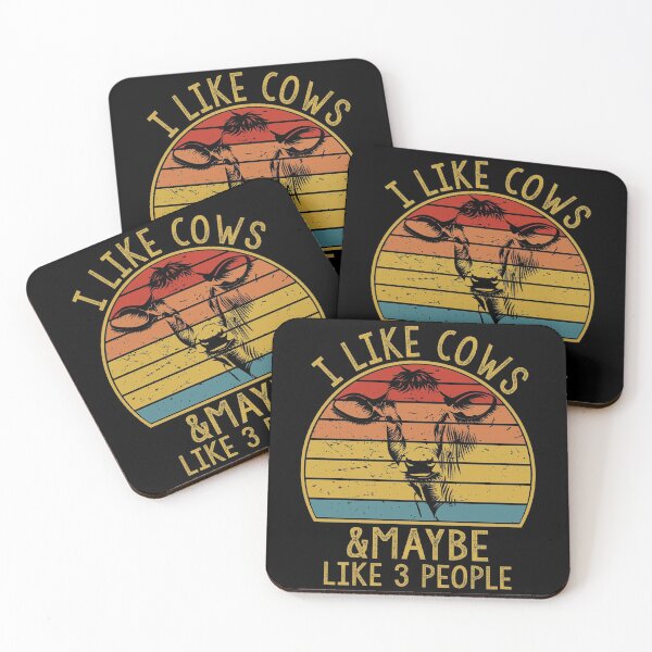 Item preview, I Like Cows and Maybe Like 3 People – Funny Retro Cow Farm Farmer  designed and sold by LEGACY10.