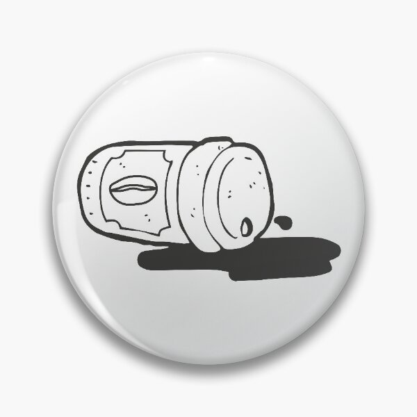 Item preview, Funny Spilled Coffee Cup - Funny Coffee - Coffee Cup designed and sold by TQ-Design.