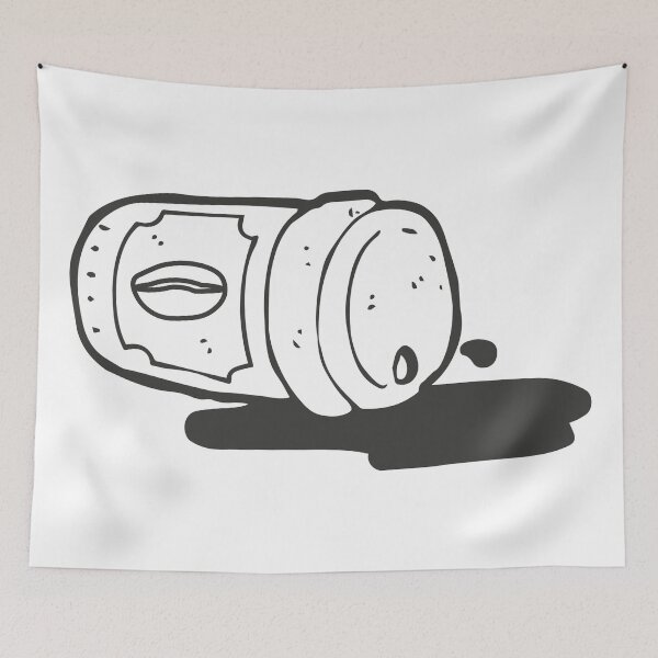 Item preview, Funny Spilled Coffee Cup - Funny Coffee - Coffee Cup designed and sold by TQ-Design.