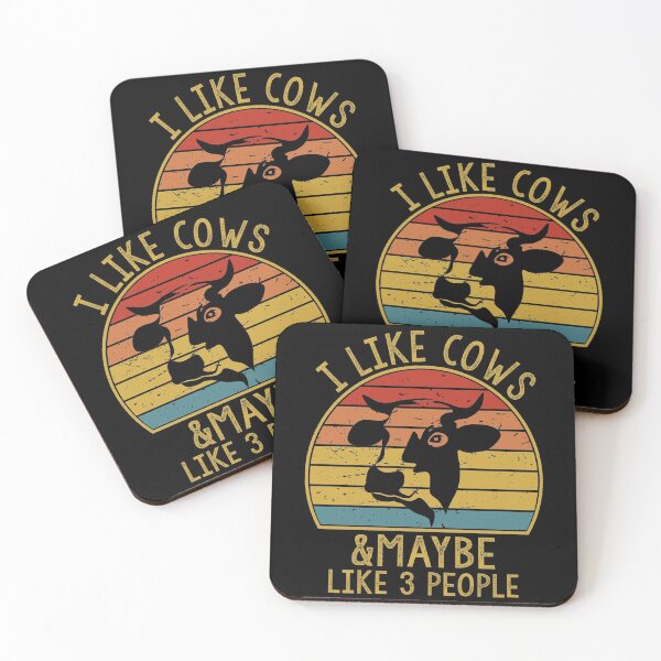 Item preview, I Like Cows and Maybe Like 3 People – Funny Retro Cow Farm Farmer  designed and sold by LEGACY10.