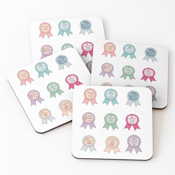 Item preview, Insignias de logros de salud mental Insignias de logros de salud mental designed and sold by MentalPositive.