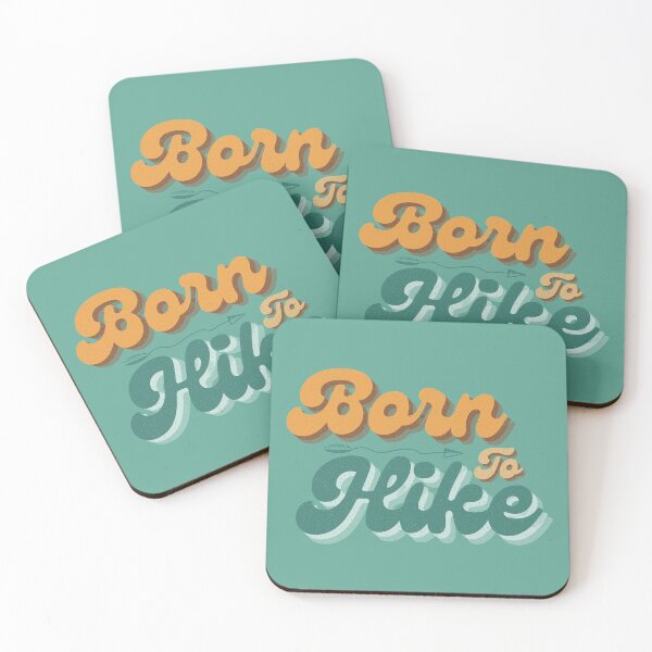 Item preview, Born To Hike - Baby Blue and Yellow Pop - #22 designed and sold by WildBerryMount.